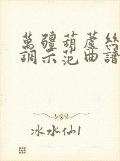 万疆葫芦丝降b调示范曲谱