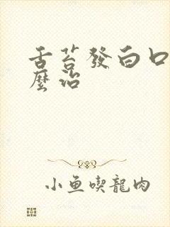 舌苔发白口臭怎么治