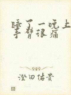 睡了一晚上起来手臂很痛