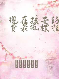 现在孩子的抚养费最低标准是多少钱