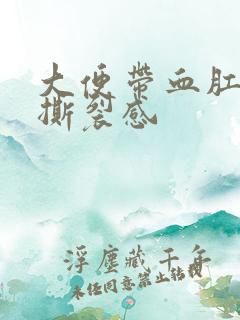 大便带血肛门有撕裂感