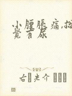 小腹胀痛,总感觉有尿