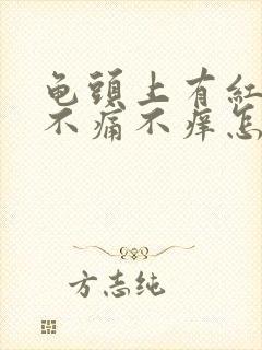 龟头上有红斑点不痛不痒怎么回事