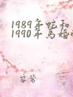 1989年蛇和1990年马婚配怎样