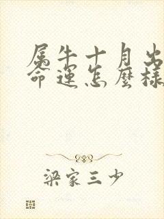 属牛十月出生的命运怎么样