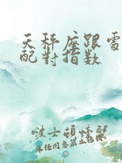 天秤座跟处女座配对指数