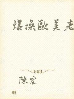 爆操欧美老太太