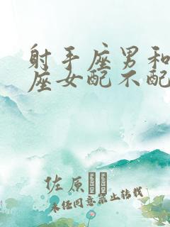 射手座男和摩羯座女配不配