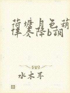 荷塘月色葫芦丝伴奏降b调