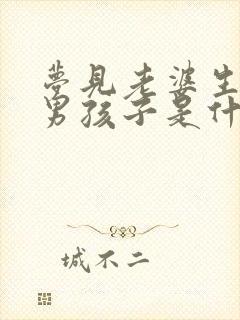 梦见老婆生了个男孩子是什么征兆