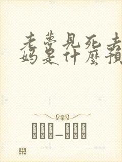 老梦见死去的妈妈是什么预兆解梦