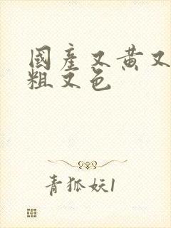 国产又黄又爽又粗又色