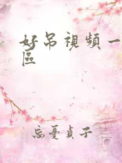 好吊视频一二三区