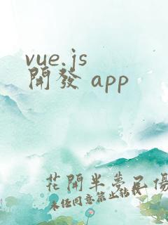 vue.js 开发 app