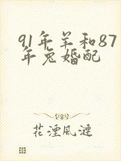 91年羊和87年兔婚配