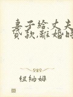 妻子给丈夫担保贷款,离婚时怎么处理