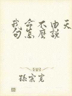我命不由天下一句怎么说