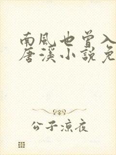 南风也曾入我怀唐溪小说免费