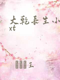 大乾长生小说txt