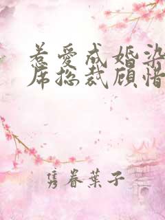 惹爱成婚染指首席总裁顾惜全文阅读