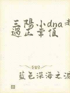 三阳小dna超过正常值
