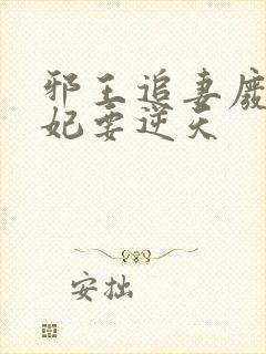 邪王追妻废柴王妃要逆天