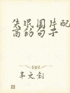 失眠图片配高情商的句子