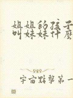 姐姐的孩子应该叫妹妹什么