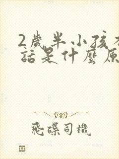 2岁半小孩不说话是什么原因