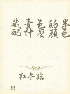 藏青色的半身裙配什么颜色的上衣好看