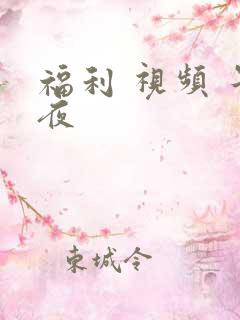 福利 视频 午夜