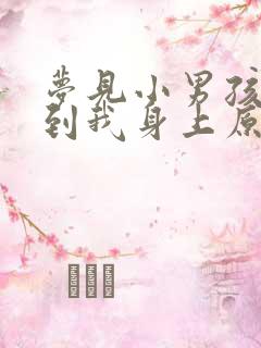 梦见小男孩撒尿到我身上原版周公解梦