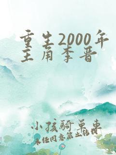 重生2000年主角李晋