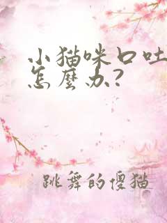 小猫咪口吐白沫怎么办?