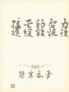 孩子的智力发育迟缓能恢复正常吗