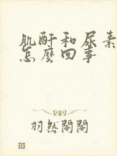 肌酐和尿素偏高怎么回事