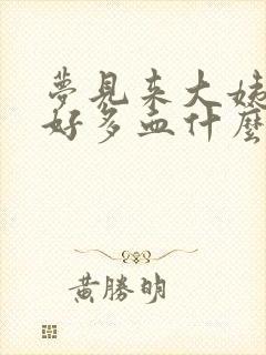 梦见来大姨妈了好多血什么预兆