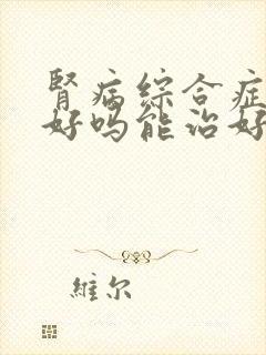 肾病综合症看的好吗能治好吗