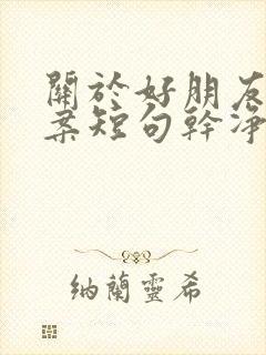 关于好朋友的文案短句干净治愈