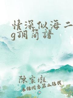 情深似海二胡谱g调简谱