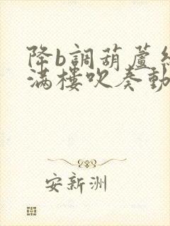 降b调葫芦丝花满楼吹奏动态曲谱