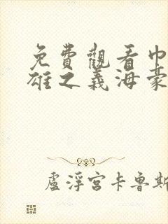 免费观看巾帼枭雄之义海豪情电视剧