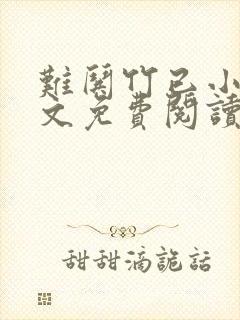 难哄竹已小说全文免费阅读完整版