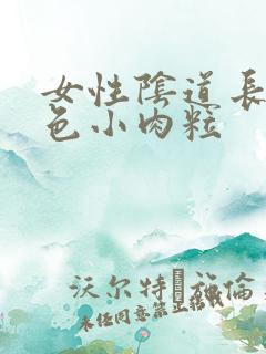 女性阴道长了红色小肉粒