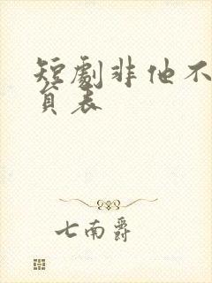 短剧非他不可演员表