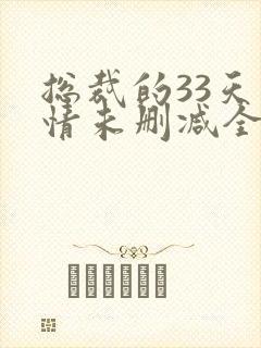 总裁的33天索情未删减全文阅读