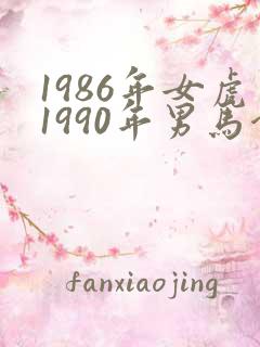 1986年女虎1990年男马合适吗
