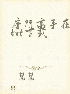 唐门高手在异世txt下载