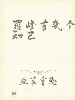 罗峰有几个红颜知己