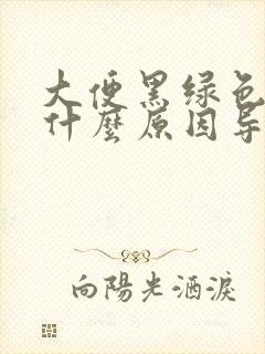 大便黑绿色的是什么原因导致的